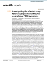 Investigating the effect of a nap following experimental trauma on analogue PTSD symptoms