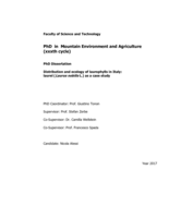 Distribution and ecology of laurophylls in Italy: laurel (Laurus nobilis L.) as a case study