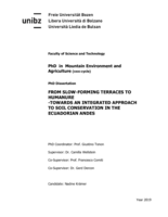 From slow-forming terraces to humanure - towards an integrated approach to soil conservation in the Ecuadorian Andes