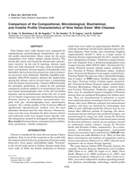 Comparison of the compositional, microbiological, biochemical and volatile profile characteristics of nine Italian ewes’ milk cheeses