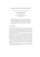 Logical reconstruction of normative RDF