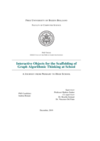 Interactive Objects for the Scaffolding of Graph Algorithmic Thinking at School