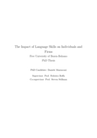 The Impact of Language Skills on Individuals and Firms
