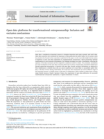 Open data platforms for transformational entrepreneurship: Inclusion and exclusion mechanisms