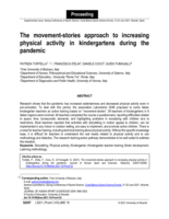 The movement-stories approach to increasing physical activity in kindergartens during the pandemic