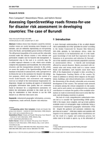 Assessing OpenStreetMap roads fitness-for-use for disaster risk assessment in developing countries: The case of Burundi