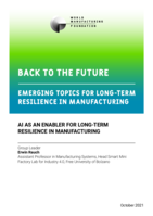 AI as an Enabler for Long-Term Resilience in Manufacturing