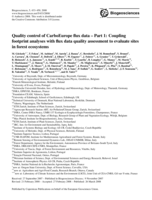 Quality control of CarboEurope flux data: Part 1: Coupling footprint analyses with flux data quality assessment to evaluate sites in forest ecosystems