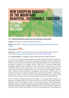 New European Bahus Festival: A Window between researchers and mountain communities