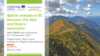Spatial analysis of ecological connectivity between the Alps and Dinaric mountains