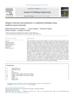 Adaptive thermal load prediction in residential buildings using artificial neural networks