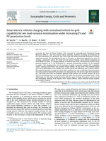 Smart electric vehicles charging with centralised vehicle-to-grid capability for net-load variance minimisation under increasing EV and PV penetration levels