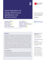 Social implications of energy infrastructure digitalisation and decarbonisation