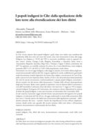 I popoli indigeni in Cile: dalla spoliazione delle loro terre alla rivendicazione dei loro diritti