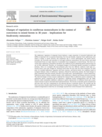 Changes of vegetation in coniferous monocultures in the context of conversion to mixed forests in 30 years: Implications for biodiversity restoration