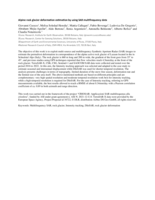 Alpine rock glacier deformation estimation by using SAR multifrequency data