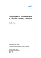 Sweeping-Based Implementation of Temporal Database Operators
