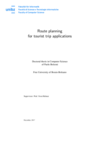 Route planning for tourist trip applications