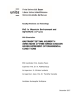 Gastrointestinal helminth infections of free-range chicken under different environmental conditions