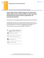 Case study of the market situation of calves from Alpine dairy farms and the effect of dams’ grazing during the last three months of gestation on auction parameters