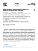 Habitat heterogeneity promotes bird diversity in agricultural landscapes: Insights from remote sensing data