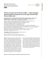 Primary succession and its driving variables – a sphere-spanning approach applied in proglacial areas in the upper Martell Valley (Eastern Italian Alps)