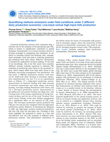 Quantifying methane emissions under field conditions under 2 different dairy production scenarios: Low-input versus high-input milk production