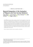 Beyond Integration: A Re-Evaluation of Migrant and Host Society Relations
