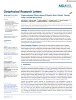Unprecedented Observation of Hourly Rock Glacier Velocity With Ground‐Based SAR