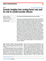 Genetic insights into resting heart rate and its role in cardiovascular disease