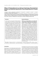 Effect of Prohexadione-Ca on Various Fruit Crops: Flavonoid Composition and Substrate Specificity of their Dihydroflavonol 4-Reductases