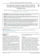 Occupational Accidents Among Search and Rescue Providers During Mountain Rescue Operations and Training Events