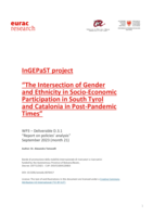 InGEPaST project (WP3) Deliverable D.3.1 "Report on policies' analysis"