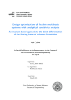 Design optimization of flexible multibody systems with analytical sensitivity analysis. An invariant-based approach to the direct differentiation of the floating frame of reference formulation