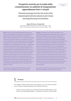 Prospettive teoriche per lo studio della contaminazione tra ambienti di insegnamento/apprendimento fisici e virtuali = Theoretical perspectives for the study of the contamination between physical and virtual teaching/learning environments