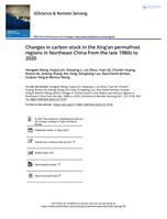 Changes in carbon stock in the Xing’an permafrost regions in Northeast China from the late 1980s to 2020