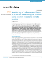 Monitoring of carbon-water fluxes at Eurasian meteorological stations using random forest and remote sensing