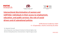 Intersectional discrimination of women and LGBTIAQ+ individuals in their access to employment, education, and public services: the role of social drivers and of subnational policies