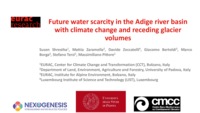 Future water scarcity in the Adige river basin with climate change and receding glacier volumes