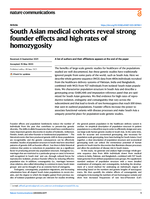 South Asian medical cohorts reveal strong founder effects and high rates of homozygosity