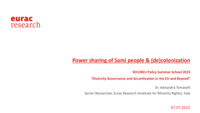 Power sharing of Sami people & (de)colonization