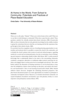 At Home in the World, From School to Community: Potentials and Practices of Place-Based Education