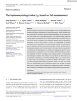 The hydromorphology index I HM based on fish requirements