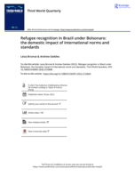 Refugee recognition in Brazil under Bolsonaro: the domestic impact of international norms and standards