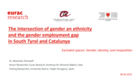 The intersection of gender an ethnicity and the gender employment gap in South Tyrol and Catalunya