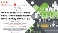Political and socio-economic limits to counteract the bark beetle calamity in South Tyrol