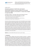 Techniques and Methods for Investigating Speech Articulation [special collection]