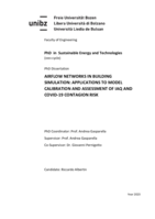 Airflow networks in building simulation: applications to model calibration and assessment of IAQ and COVID-19 contagion risk