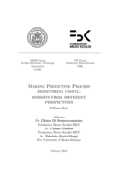 Making Predictive Process Monitoring useful: insights from different perspectives