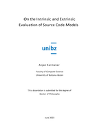 On the Intrinsic and Extrinsic Evaluation of Source Code Models